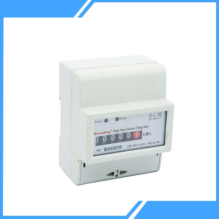 Jednofázový dvouvodičový Din Rail Kwh Meter Box